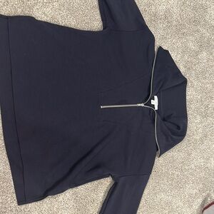 Navy Half-Zip Pullover